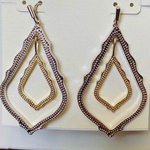 NEW Kendra Scott Simon Multi Gold & Silver Hoop Earrings